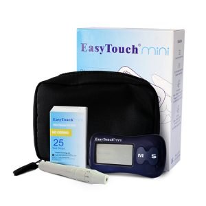 Medidor de glucosa easytouch mini con 50 tiras reactivas