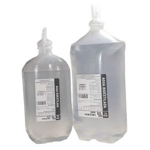 Suero agua bidestilada