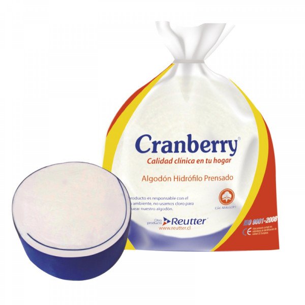 Algodón hidrófilo prensado Cranberry Algodón hidrófilo prensado Cranberry
