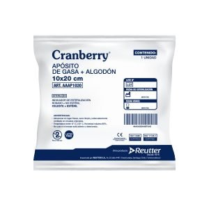 Apósito gasa y algodón estéril Cranberry