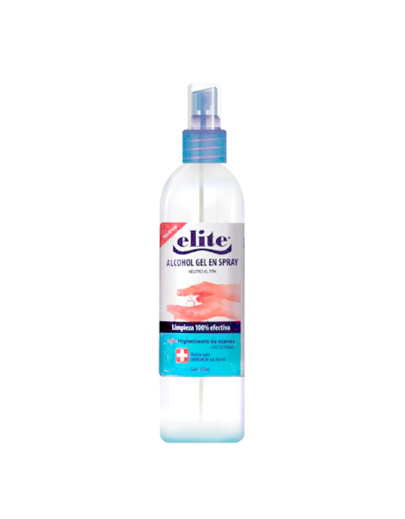 Alcohol desnaturalizado 70 250cc spray Elite Alcohol desnaturalizado 70 250cc spray Elite