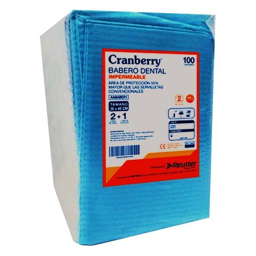 Babero desechable azul 3 capas Babero desechable azul 3 capas