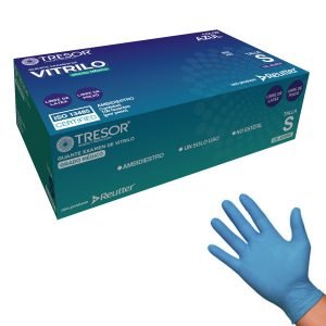 Guante ex. vitrilo libre polvo tresor