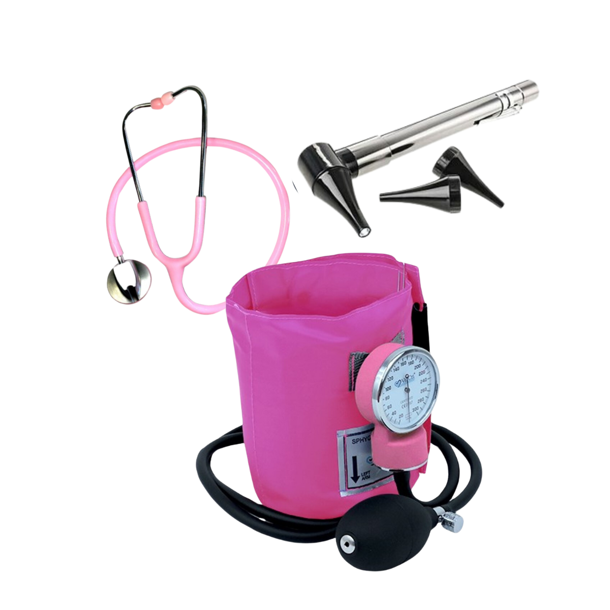 Pack aneroide con fonendo otoscopio linterna Bokang Pack aneroide con fonendo otoscopio linterna Bokang
