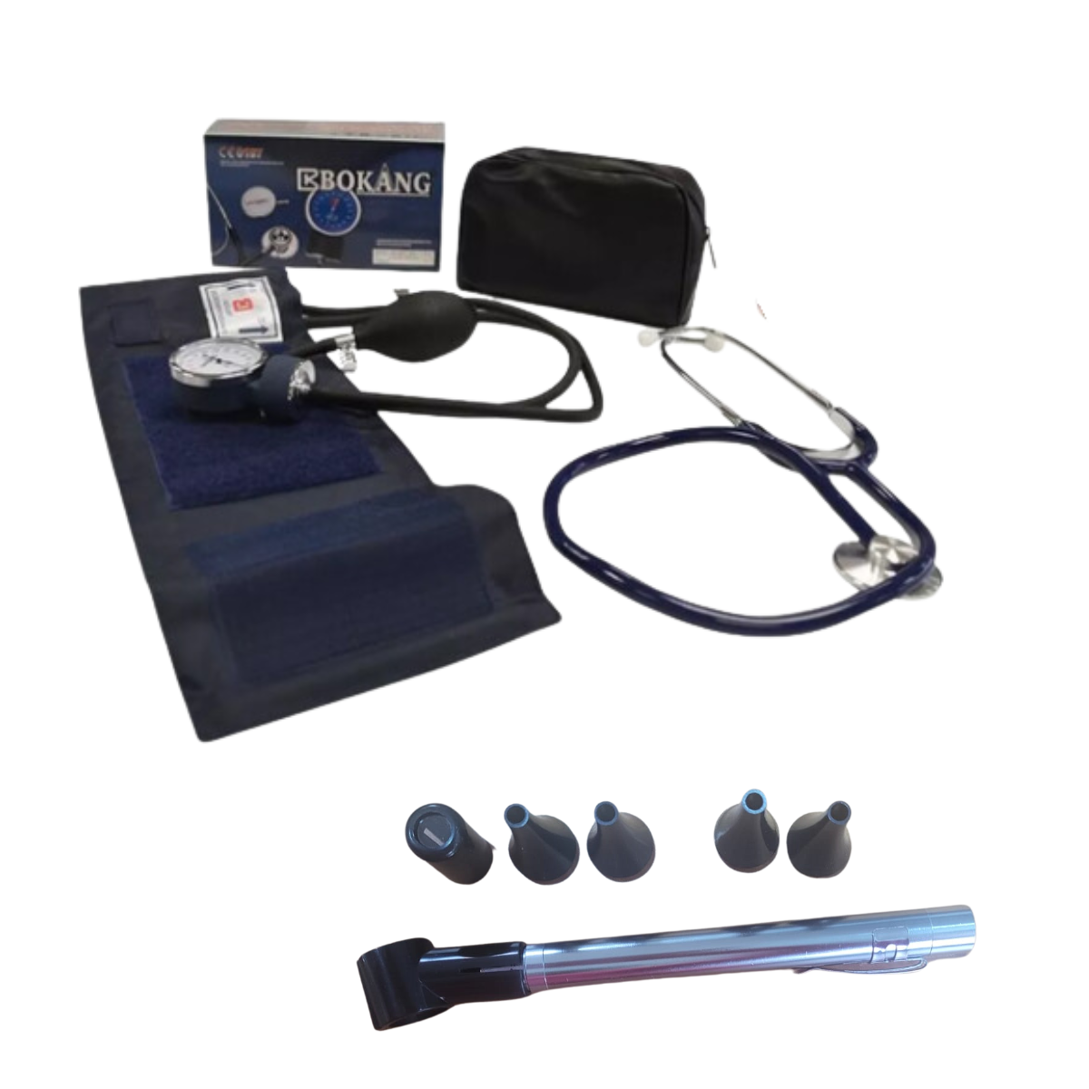Pack Toma Presion Aneroide – otoscopio -fonendo Simple Bokang azul Pack Toma Presion Aneroide – otoscopio -fonendo Simple Bokang azul