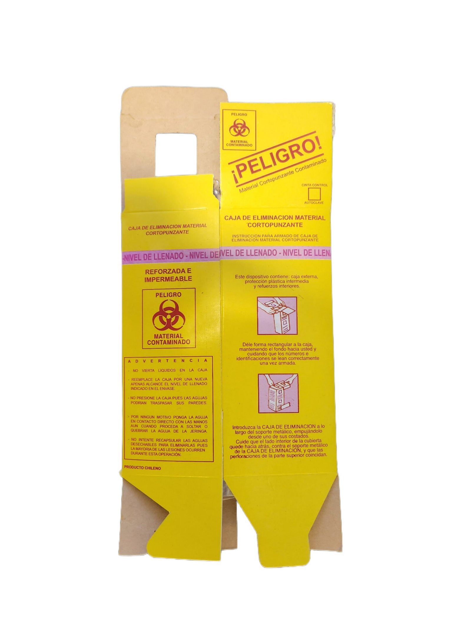 CAJA DESECHO CORTOPUNZANTE CARTON 1/2 LITRO CAJA DESECHO CORTOPUNZANTE CARTON 1/2 LITRO