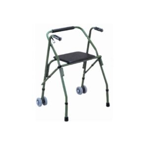 Andador con dos ruedas y asiento